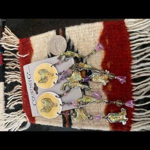 Western funky dangle earrings